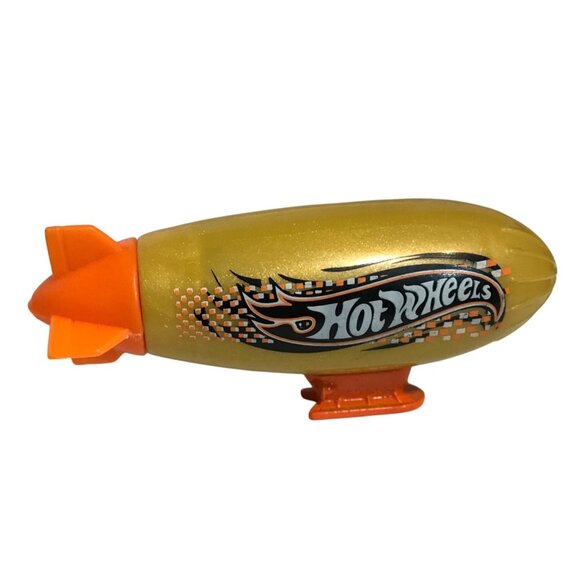 Hot Wheels Power Blimp Toy Car 1991 Gold & Orange 1:64 Scale Collectible - Picture 2 of 5